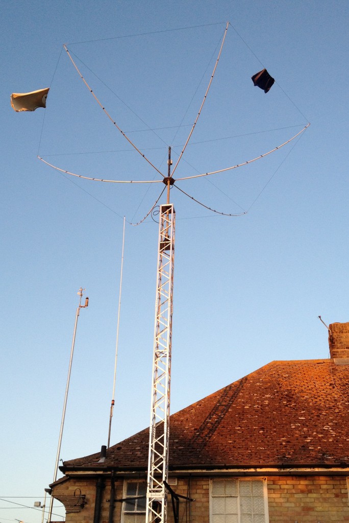 G3TXQ Hexbeam from MW0JZE being used as a rotary washing line