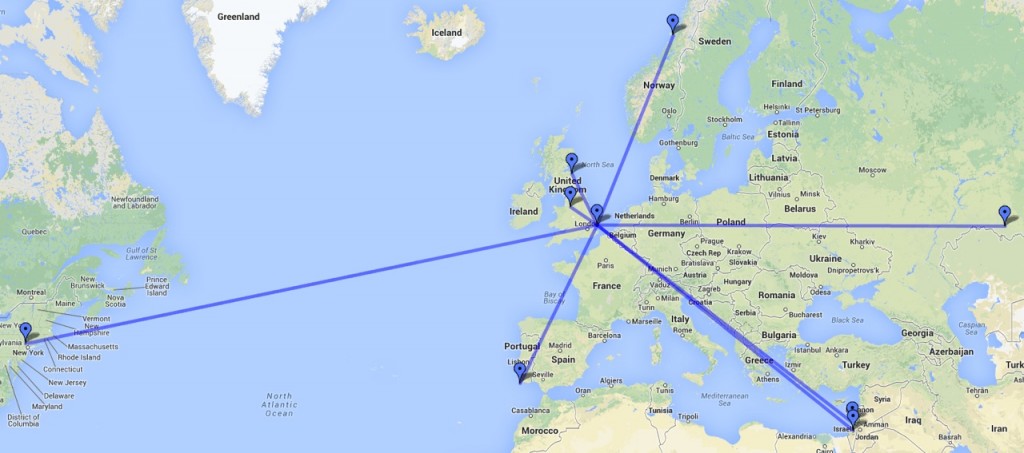 A week of 10m WSPR running less than 100mW output