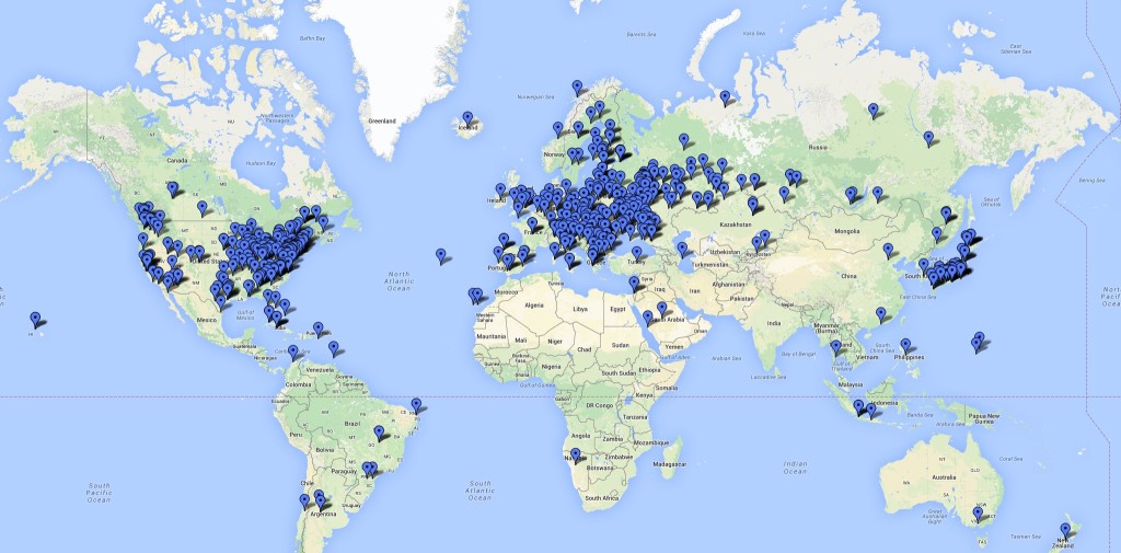 Stations worked during CQ WPX RTTY 2015