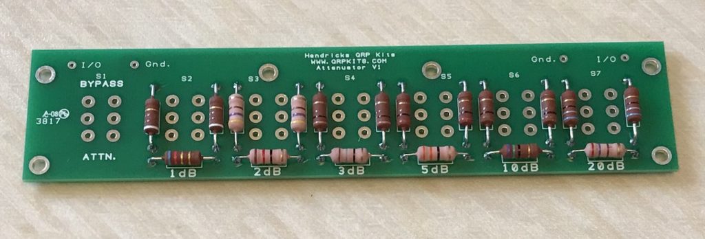 All the resistors fitted to the 41dB step RF attenuator