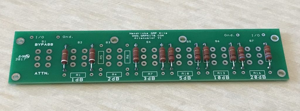 All the 'vertical' resistors in position