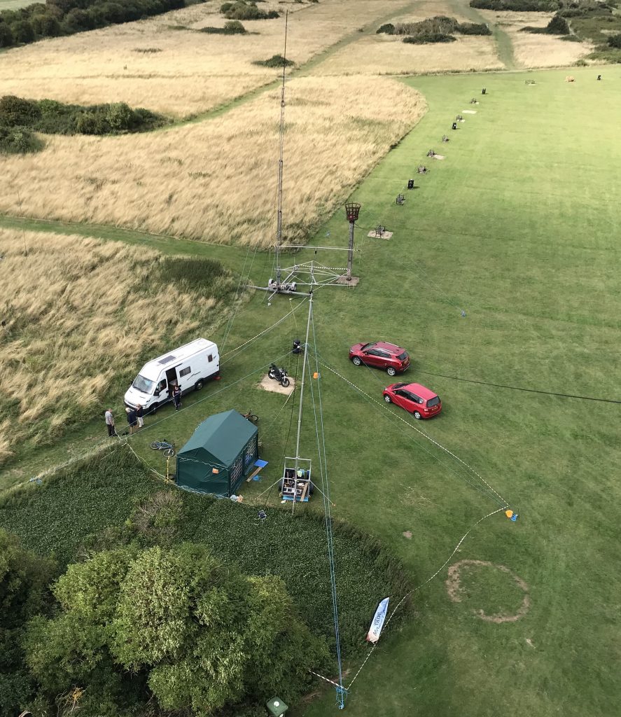 View of GB6NT from the top of the Naze Tower