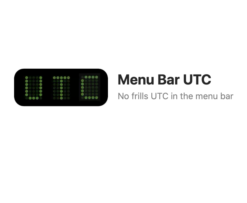 utc clock for taskbar